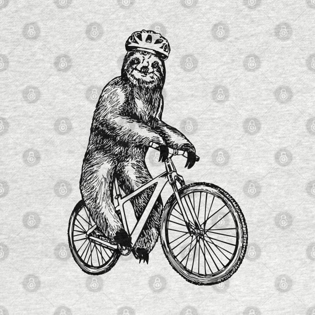 SEEMBO Sloth Cycling Bicycle Cyclist Bicycling Bike Biker by SEEMBO